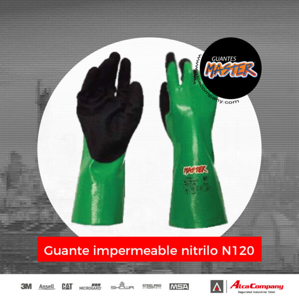 Guante impermeable nitrilo N120